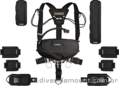 Stealth com os vários tipos de acessórios disponíveis! O lastro central e 2 bolsas de cinto já acompanham o modelo Full!
